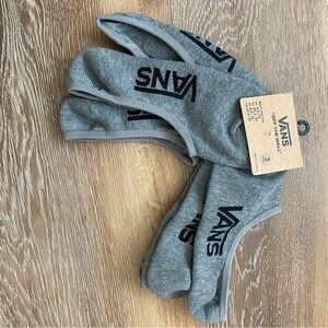 Vans. No Show Socks. Men. 9.5-13. Black. NWT. Pack of 3